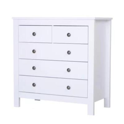 China New Design 5 Drawer Bedroom Chest Solid Wood 5 Drawer Cabinet Wood Furniture Drawer for sale