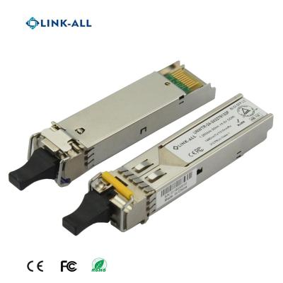 China FTTX Link-all 1.25G 20KM Module 1490nm Tx 1310nm Rx BiDi SFP Fiber Optic Module Transceiver for sale