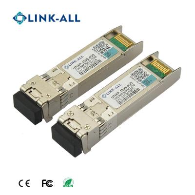 China Link-All 10G 80KM 1550nm SFP Fiber Optic Transceiver LADX-T55S-ZR for sale