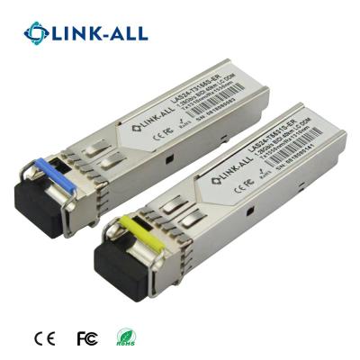 China Link-all compatible 1.25g 40km Cisco SFP module with 1310nm Tx 1550nm LAS24-T3155 S-ER for sale