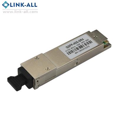 China Link-All 40Gb/s QSFP+ 150M Fiber Optic Transceiver LAQS-4X85-SR for sale