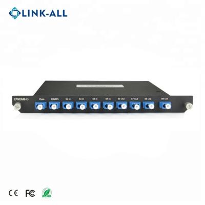 China 8 Channel Single Link-Any Direction DWDM Mux Demux with Low Insertion Loss DWDM8 for sale