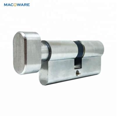 China Metal Door Europrofile High Quality Bathroom Thumbturn Door Lock Solid Brass Cylinder for sale