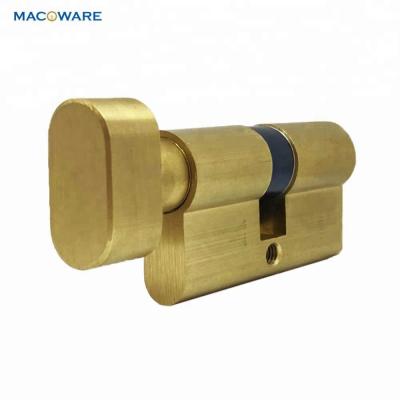 China Metal Door High Security Satin Europrofile Thumbturn Brass Mortise Lock Solid Brass Cylinder for sale