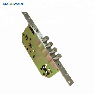 China High Security High Durable Europrofile Spanish 4 Pin Security Mortise Door Lock for sale