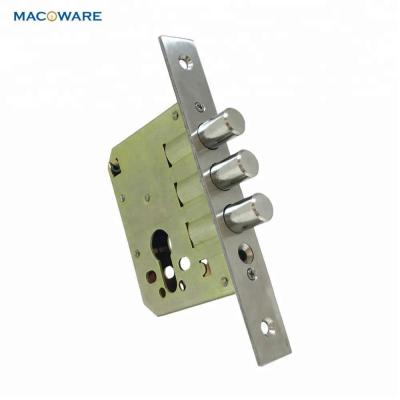 China High Security High Durable Europrofile Spanish 3 Pin Security Mortise Door Lock for sale