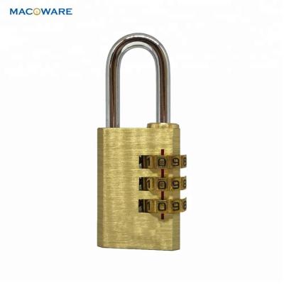 China Light Guard Outdoor Security Small Resettable Combination Solid Brass Padlock for sale