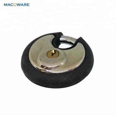 China Excellent Corrosion Resistance Waterproof Round Top Security Stainless Steel Disc Lock Padlock for sale