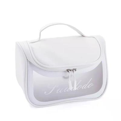 China Supersdream Fashion New Design Logo Printed Clear Cosmetic Bag Women Bulk Cosmetic Bags for sale