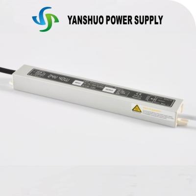 中国 屋外の照明一定した電圧 LED 運転者 40W DC 24 のボルト 220 x 29.5 x 20.5mm 販売のため