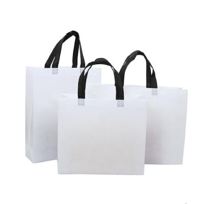 China Handled In Stock Ready To Ship Machine Ultrasonic Gusseted Quilting Nonwoven Tote Shopping Bag Without Logo for sale