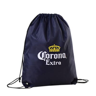 China Duffle Bag Eco-Friendly Universal 100% Polyester Customized Logo Beer Supplier Advertising Drawstring Bag Wholesale for sale