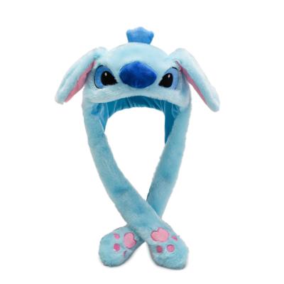 China Soft Rabbit Bunny Hat With Air Pumping JOINT And Movable Ears Plush Lovely Animated Cute Plush Hat Cap Making Funny Hats for sale