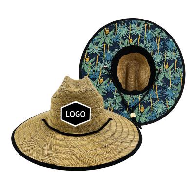 China Custom Logo Straw Hat Brim Beach Sun Visor Panama Lafite Striped Striped Summer Big Long Custom Straw Hat for sale