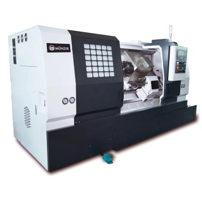 China Factory UE-1200M Horizontal Slant Bed Power Turret CNC Lathe with Chip Conveyor and Programmable Tailstock for sale