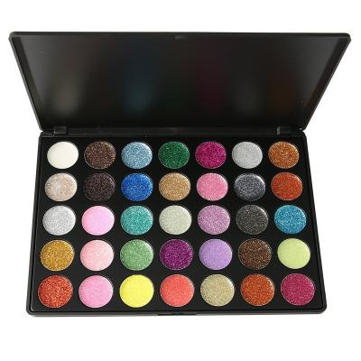 China Wholesale Makeup Waterproof Damping High Pigment Make Your Own Brand Private Label Glitter Custom Eyeshadow Palette for sale