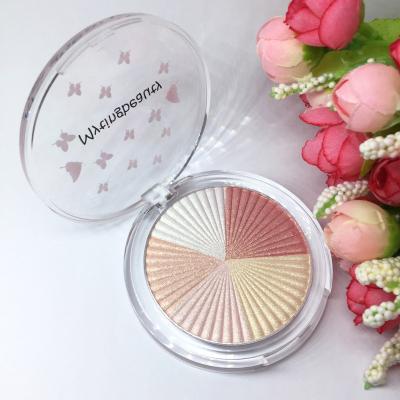 China Deafening Sunscreen Customized Your Logo Baking Shimmer Highlighter Powder Private Simple Color Highlighter Bar Private Label for sale