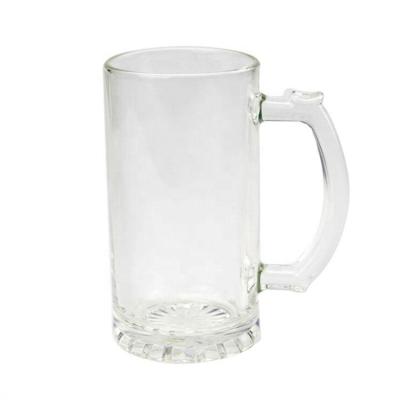 China Sustainable Clear 16oz Beer Mug For Heat Press Machine Printing for sale