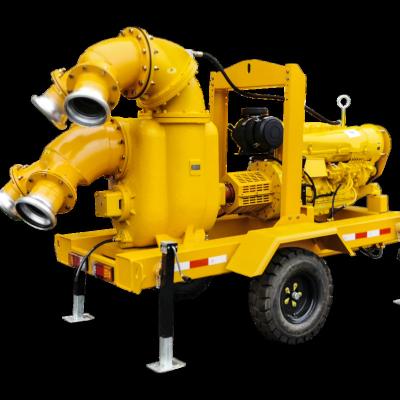 China Commercial Buildings Best Selling Mobile Self-priming Centrifugal Water Pump Driven By Diesel Engine for sale