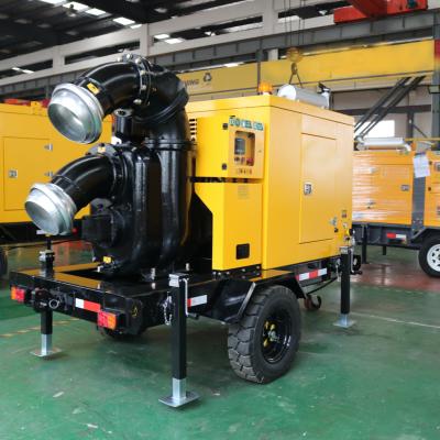 China Commercial Chinese Supplier Movable Buildings Diesel Water Pump Set With Trailer for sale