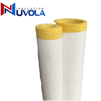 China Traditional Pipe Cover Fiberglass Pipe Insulation With ASJ Facing To Comply With ASTM Standard for sale