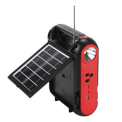 China Easy Replace Battery SUNWELL Morden Best Selling Portable LED MINI Solar Powered Speaker Lighting Flashlight Manual Microphone 3600mAh Power Bank for sale