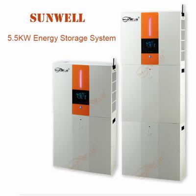 China 5KWH ESS Energy Storage System 5.5KW Remote Control All-in-one Solar Inverter with 7KWH 10KWH Lithium-ion Battery for sale