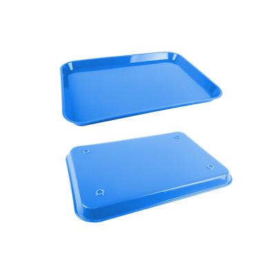 China Non Slip Amazon Hot Selling High Quality Dental Instruments Trays Non Slip Installed B Size Flat Blue for sale