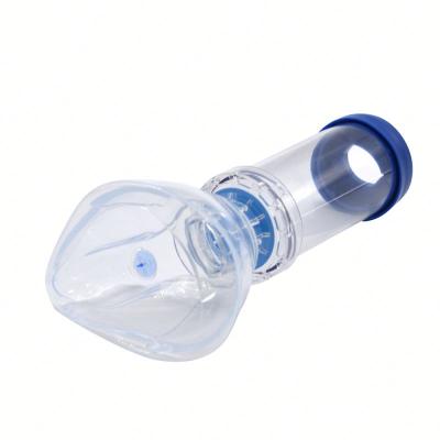 China Asthma Medical High Quality Spacer Transparent PC Inhaler Spacer For Child for sale