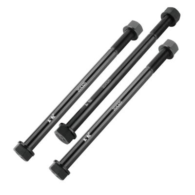 China Truck wheel m20 heavy duty thin hex head long bolt and nut for sale