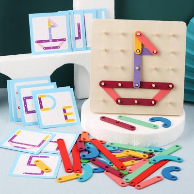 China DIY TOY Factory Wholesale Constituent Block Children's Early Education Wooden Puzzle Educational Toys for sale