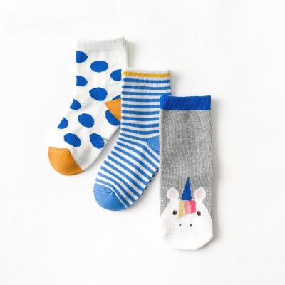 China 3Pairs Cute Newborn Infant Cotton Socks Novelty Baby Boy Girls Shorts Socks Gift 0-5years Funny Cute Bag Unisex Kids Socks for sale