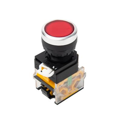 China Manufacturer 1no Diameter 22mm Flame Retardant Plastic Momentary Latching 10a Push Button Switch for sale