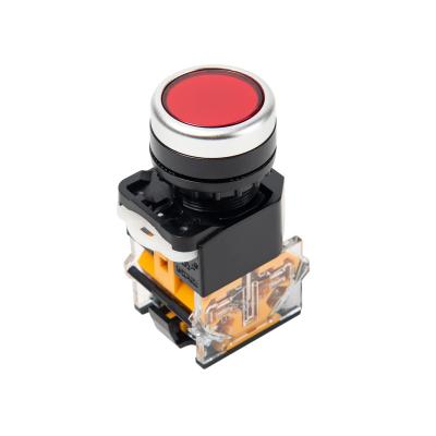 China Industrial Control LA38 Series Diameter 22mm ACDC 12v 24v 48v Latching Push Button Switch for sale