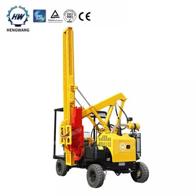 China Building Material Stores Mini Hydraulic Vibratory Pile Hammer Sheet Ram Mobile Wheeled Ram For Sale for sale