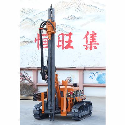 China Construction Material DTH Shops HENGWANG Dth Drilling Rig High Effencicy 10m Depth Mine Blowhole Mobile Drilling Rig for sale