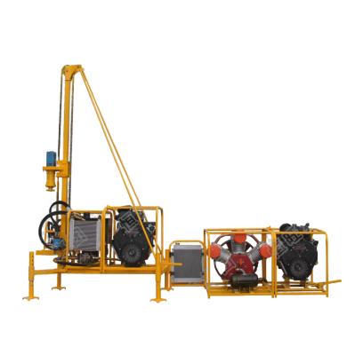 China Construction worksÂ   Lightweight Rock Drilling Rig Hydraulic Soil Drilling Rig With Air Compressor for sale