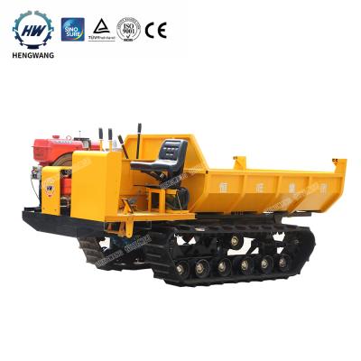 China 2000kg capacity trusses loading crawler transport crawler heavy wood dumper machine hydraulic crawler unloader price for sale