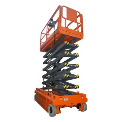 China Construction Material Stores MY-JCPT1012HD Mobile Aerial Work Platform Self Propelled Scissor Lift for sale