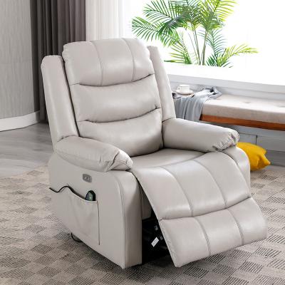 China Contemporary Seatcraft Seat Manual Tufted PU LEATHER RECLINER CHAIR for sale