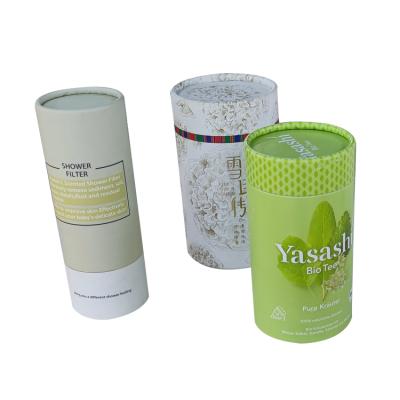 China Recycled Materials Custom Printing Unique Round Shape Tea Cylinder Packaging Box The Box Packaging Developed By STPP Group for sale