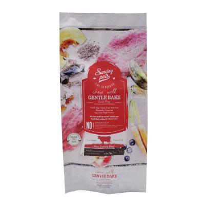 China Exquisite Food Design Custom Printed 4 Side Seal Laminated Aluminum Foil Dog Food Packaging Bag For 20lbs/40lbs for sale