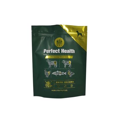 China Food Customized Printing Laminated Backing Up Stamping Dog Food Packaging Slip Bags For Pet Food Pouch By Chinese Factory for sale