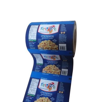 China Food Grade Laminated Plastic Snack Pouch Powder Packaging Customized Printing Drinking Film Roll Moisture Proof for Chickpeas Packing for sale