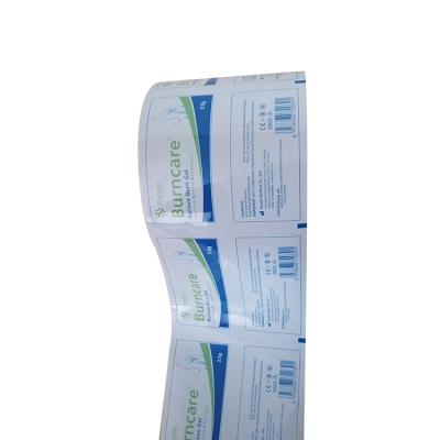 China Customized Printing China Foil Burn Gel Packaging Moistureproof Manufacture Laminated Medical Film Roll For Water Resistant for sale