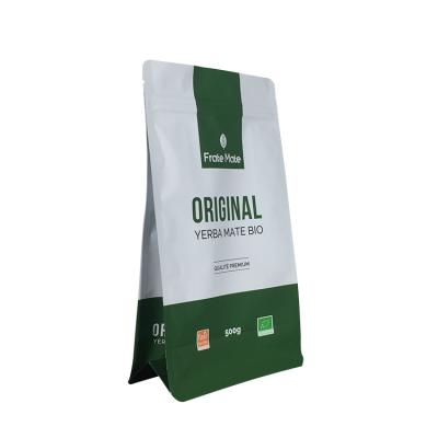 China Food customized printing laminated yerba mate eight sides for sealing packaging bags to stand in shanghai for sale