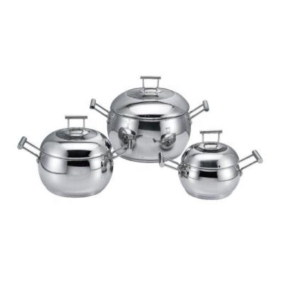 China Sustainable 6 PCS Apple Cookware Set for sale