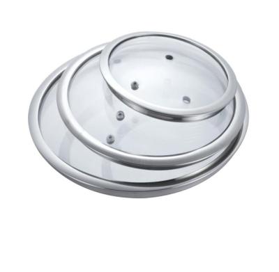 China Sustainable T Type Tempered Glass Lid for sale