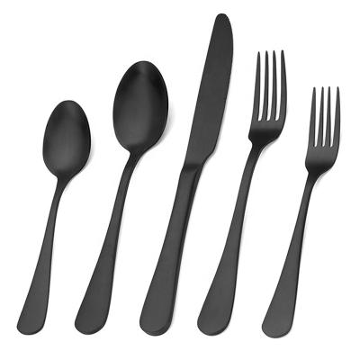 China Sustainable Luxury Custom Elegant Restaurant Flatware Set Weddings Dinnerware Stainless Steel Spoon Cutlery Set for sale