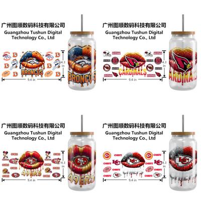 China UVDTF packaging custom UV transfer stickers 20oz cup sleeves 40oz stickers DTF transfer waterproof labels for sale